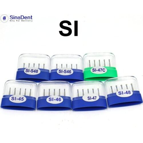 10 Boxes Dental Si Diamond Burs High Speed Handpieces Dental Grit Burs for Grinding the Teeth and Preparation Endodontic Drills