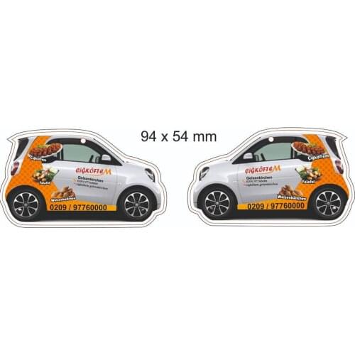 1000 Pieces Custom Print Advertisement Custom Print Car Air Freshener Promotion Auto Scent