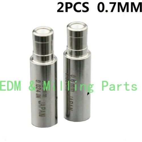 2PCS CNC EDM Driling Wire Cut Machine Parts White Ceramic Electrode Guide 0.7MM For EDM Wire Cut Mill Part