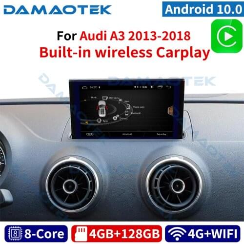DamaoTek Android 10.0 7 inch 4+128GB car multimedia tablet for Audi A3 2013-2017 car stereo dvd player Android system carplay