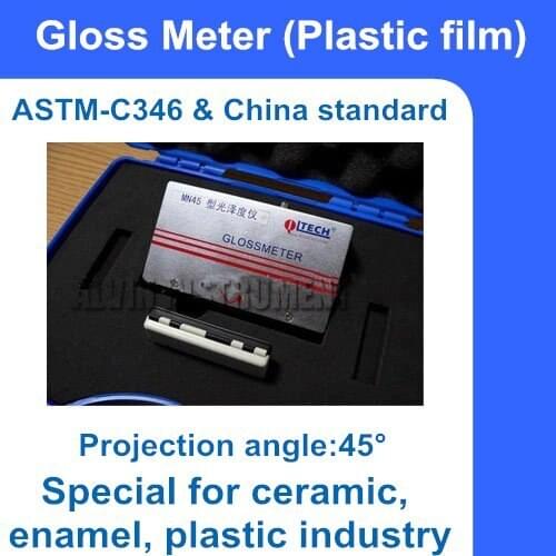 Free Shipping Plastic & enamel Gloss Meter Gauge Glossmeter 0~199.9gs Projection angle:45 degree Resolution:0.1 Accuracy:+-1.2GS