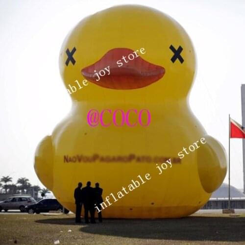 Free air ship to door!Popular touristy inflatable yellow duck, outdoor advertising yellow duck oxford portable
