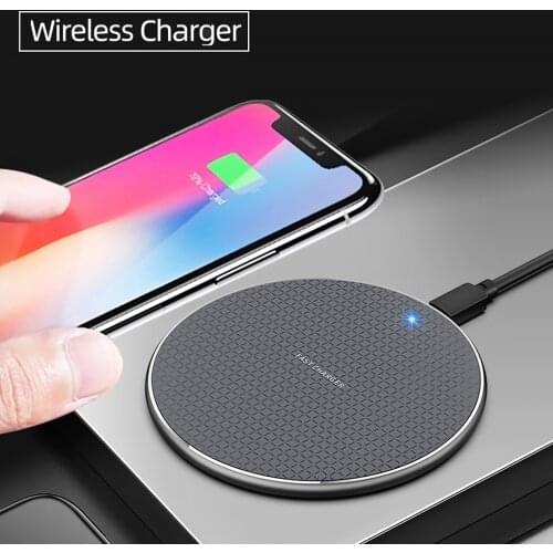 K8 QI Wireless Charger for iPhone 11 Pro 8 XR XS Max 10W USB Quick Wireless Charging Pad for iPhone Samsung Huawei Xiaomi