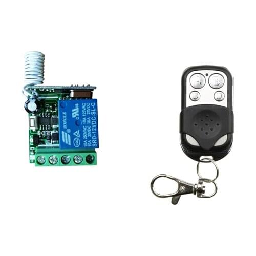 DC 12 v mini wireless remote control switch system 1X receiver+1X transmitter Can delay off 20 seconds