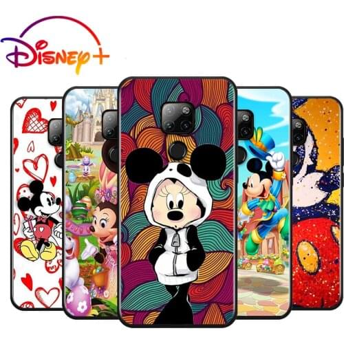 Mickey Minnie lovely for Huawei Nova 5i P Smart 2021 2020 Z S Plus Mate 40 RS 30 20 10 Pro Lite 2019 2018 Black Phone Case