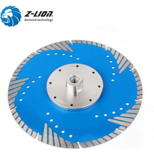 Z-LION 1PC 9" Diamond Saw Blade Granite Marble Stone Cutting Disc Hot Pressed Turbo Grinding Wheel 230mm With M14 5/8-11 Thread