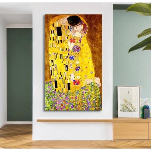 Eldorado in Klimt Modern Decorative Painting Canvas Home Decor Living Room Wall Decoration Hanging Picture Painting by Numbers
