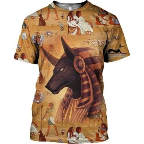 CLOOCL Men T-shirt Ancient Egypt Gods Goddesses Pharaoh 3D Print Short Sleeve Tees Women Casual Unisex Summer Streetwear Tops