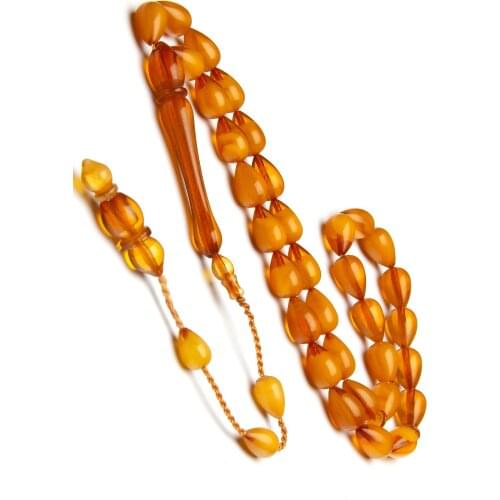 Islamic Tasbih Muslim Rosary Beads 33 Prayer Rosary For Men Bracelet For Men Accessory amber oltu amber stone Handmade Turkey