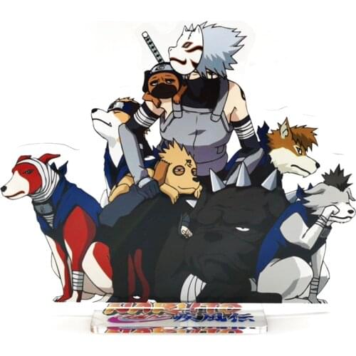 Kakashi Hatake Summoning Ninken dogs Pakkun Bull Urushi Shiba GM acrylic stand figure model plate holder cake topper anime