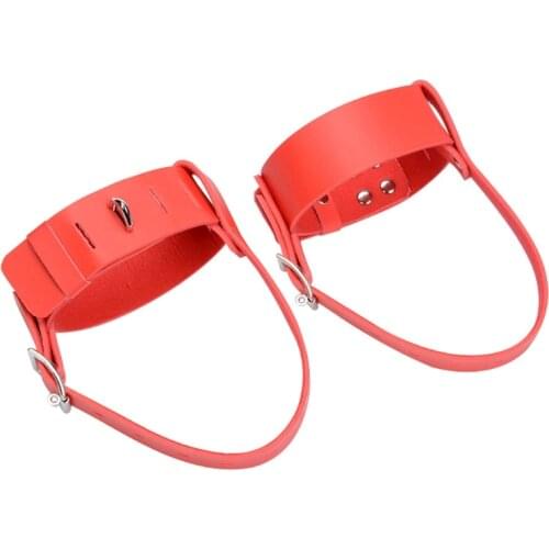 2021 New PU Leather Ankle Locking Belts Restraint Cuffs Fixed High Heel Shoes Straps Toys