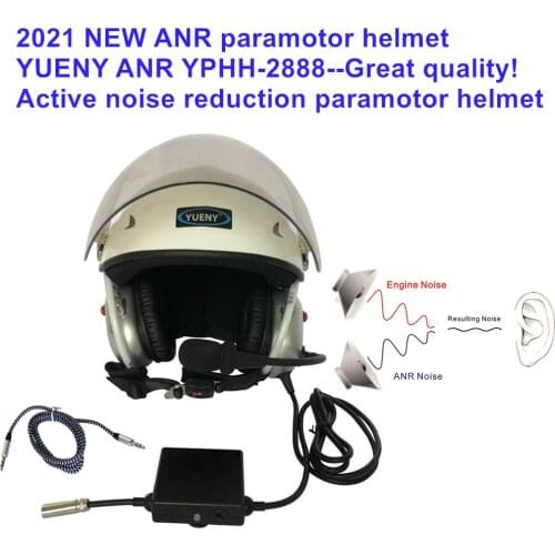 ANR 2021 New YUENY YPHH-2888 ANR Active noise cancelling paramotor helmet powered paragliding helmets great quality
