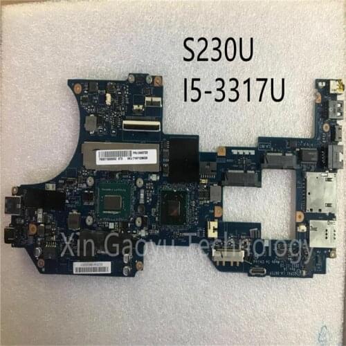 Original For Lenovo ThinkPad S230U Laptop motherboard I5-3317U 4G LA-8671P 04Y1524 100% test work