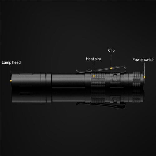 Pen Light Waterproof Pocket LED Flashlight LED Torch Mini Penlight Light Lamp Battery type pen type flashlight A1