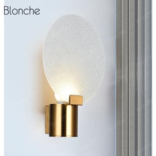 Modern Glass Wall Lights LED Flat Lampshade Wall Lamp Nordic Wall Sconce for Home Bathroom Bedroom Stairs Mirror Light Fixtures