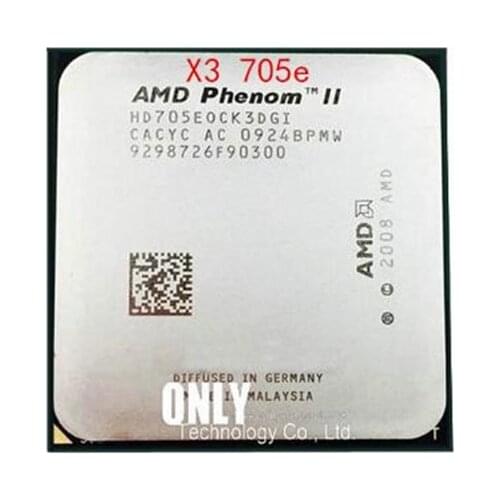 AMD Phenom II X3 705e 2.5 GHz Triple-Core CPU Processor HD705EOCK3DGI Socket AM3