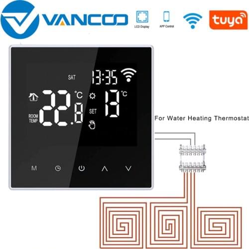 Vancoo WiFi Smart Thermostat 220V Temperature Controller Water Underfloor Heating Thermoregulator Work with Google Home, Alexa