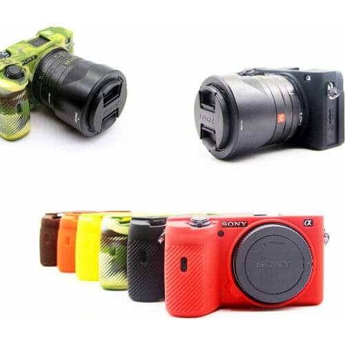 High Quality Silicone Camera Cover Soft Rubber Shoulder DSLR Camera Bags For Sony A6600 ILCE-6600 Camera Case Bag