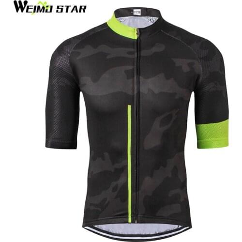 Weimostar Breathable Fabric Cycling Jersey Top Man Summer Short Cycling Clothing Maillot Ciclismo mtb Bike Jersey Ropa Ciclismo