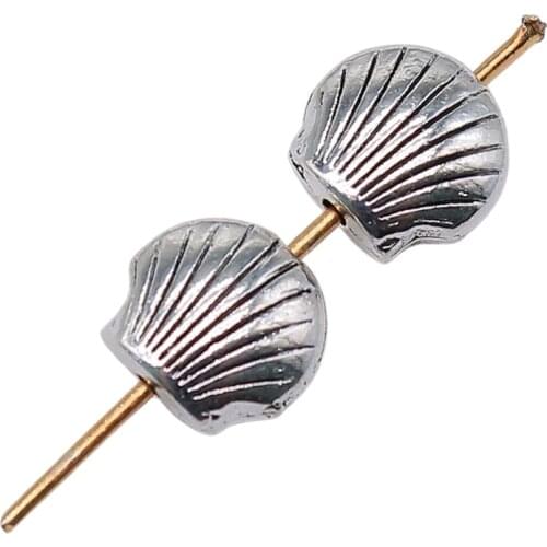 WYSIWYG 10pcs 8x8x4mm Shell Spacer Beads Charms Shell European Small Hole Spacer Beads Shell Small Hole Beads