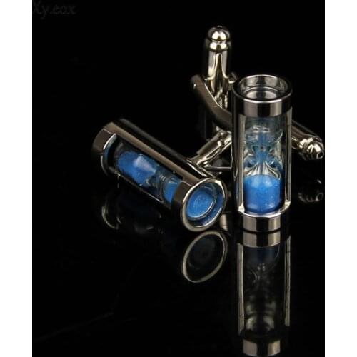 1Pair Mens Vintage Hourglass Cufflinks Shirt Wedding Business Party Gifts