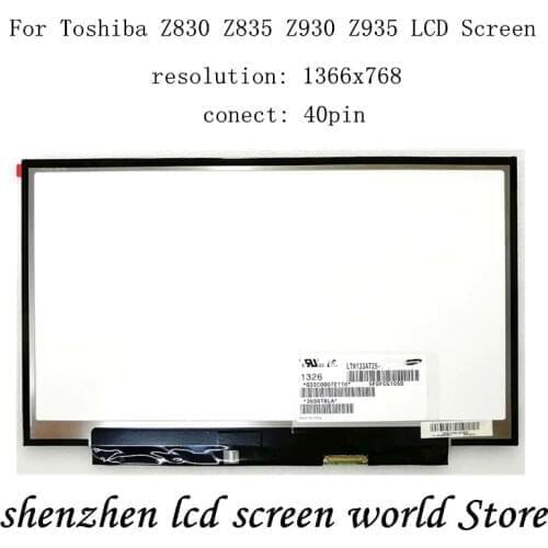 13.3" inch Lcd Screen Display LP133WH2-TLM4 LP133WH2-TLL4 LTN133AT25 HD 1366*768 40 pins Panel Matrix Replacement