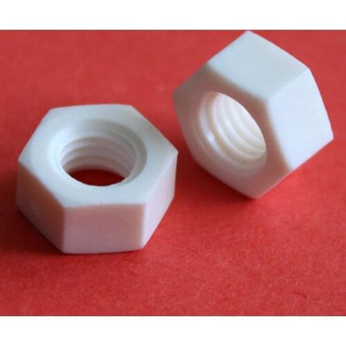 20pcs M3 M4 M5 6 M8 M10 M12 hexagon PP nuts outer hex plastic insulated lock high temperature corrosion resistance nut