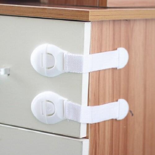 2021 HOT 10 PCS Baby Safety Lock Drawer Lock Multi-function Protection Baby Refrigerator Lock Children Long Cabinet Door Lock
