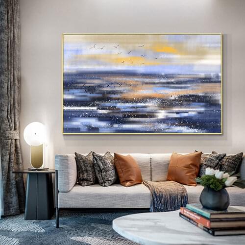 Abstract Textured Hand Painted Oil Painting On Canvas Beautiful Landscape Paintings Modern Wall Art Painting For Home Decor