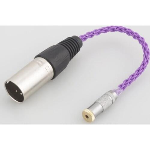 Audio HIFI 4pin XLR Balanced Male to 2.5mm TRRS Balanced Female Audio Adapter Cable 2.5mm TRRS to XLR Balanced Cable Connector