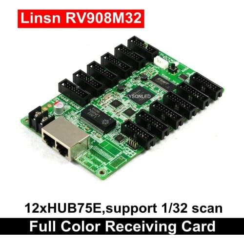 Free Shipping Linsn RV908 RV908M32 Full Color LED Video Screen Receiver Card