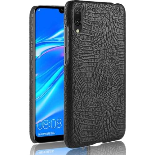 Huawei Y7 Pro 2019 Case Crocodile Grain High Quality PC Back Cover Hard Case for Huawei y7Pro 2019 DUB-LX1 DUB-LX2 DUB LX2 Cover