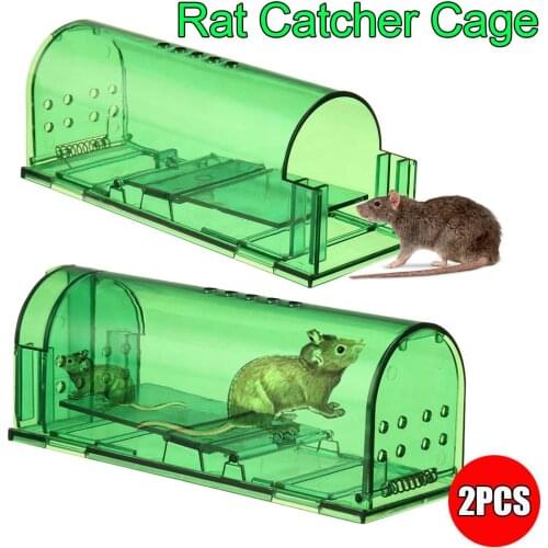 2-piece mouse trap case plastic reusable mouse trap rodent animal pest humanitarian life rodent outdoor indoor garden mouse trap