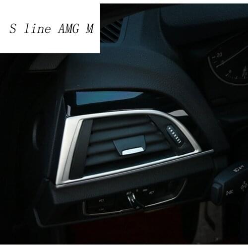 For BMW brand 1 Series 116i 118i f20 f21 Car Styling AC Outlet Trim Refit Air Outlet Frame Decoration Stickers covers Interior