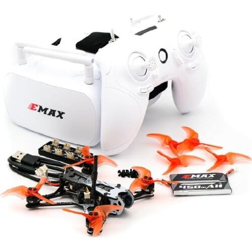 EMAX Tinyhawk II Freestyle 115mm 2.5 inch F4 5A ESC FPV Racing RC Drone RTF Version with Remote Control FPV Goggles