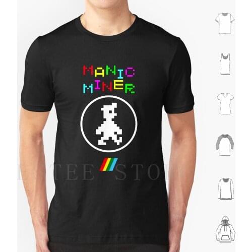 Manic Miner Again T Shirt Men Cotton 6Xl Dvg Dizionario Dei Videogiochi Manic Miner Spectrum Zx Zx Spectrum 80S Retro