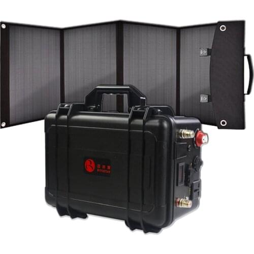 Customized 110v solar power bank 1500 watts emergency power generator with panel solar 100W