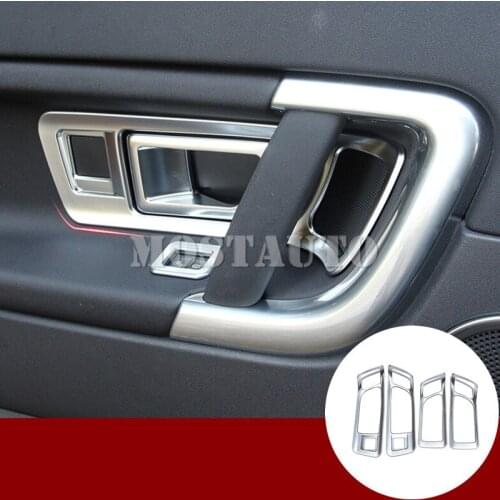 For Land Rover Discovery Sport Inner Car Door Handle Bowl Cover 2015-2018 4pcs Car Accessories Interior