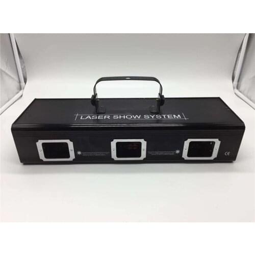 Square Three-Head Scanning Laser Lamp KTV Private Room Bar Pangdi Acoustically Controlled Full-Color Laser Beam Light