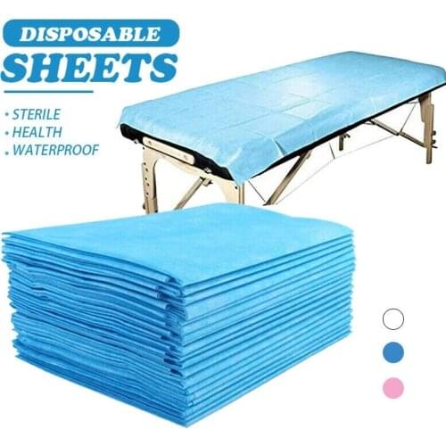 100Pcs Disposable Sheets Breathable Beauty Salon Flat Sheet For Massage Bed Table Cover Spa Non-woven Travel