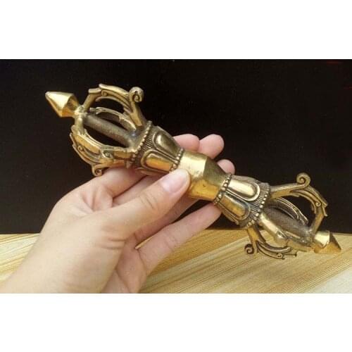 Wholesale Buddhist supplies Exorcise evil spirits talisman 20CM Tibet Buddhist practices Magic Vajra phurpa Pestle Jin Gangchu