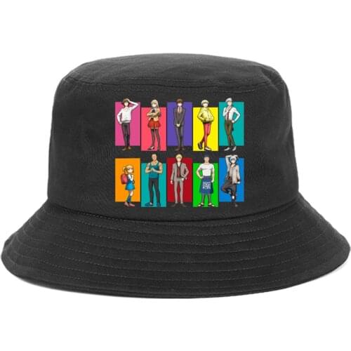 Anime Hakata Tonkotsu Ramens Bucket Hat teenager Outdoor Summer Hip Hop Caps unisex Streetwear Chapeau Caps Fisherman Caps
