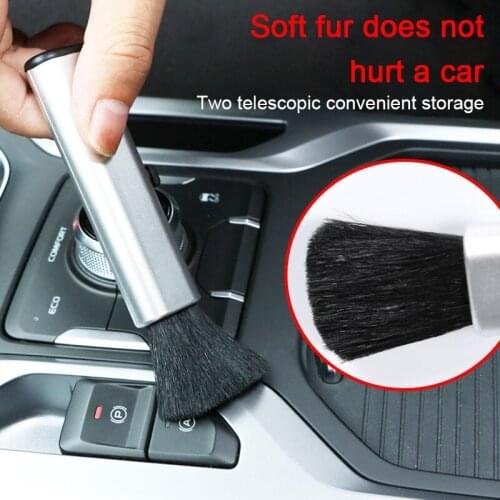 Adjustable Duster Car Detailing Brush Auto Cleaning Tools Car Brushes Interior Air Vent Dashboard Detail Brush