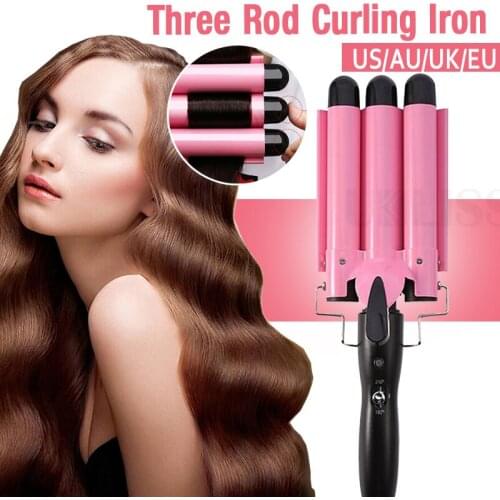 3 Barrels Hair Curling Iron Automatic Perm Splint Ceramic Hair Curler Professional Hair Waver Styling Tools Hair Styler Wand