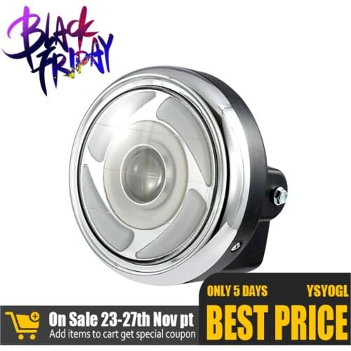 Motorcycle Led Headlight 12-80v 30w Motorbike Off-road Vehicle Angel Eye Modified Led Headamp with High/low Beam