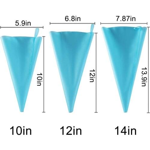 Cake Pastry Bag Anti-slip Silicone Cookie DIY Cake Icing Piping Cream Cake Decorating Tools Reusable Pastry Bag