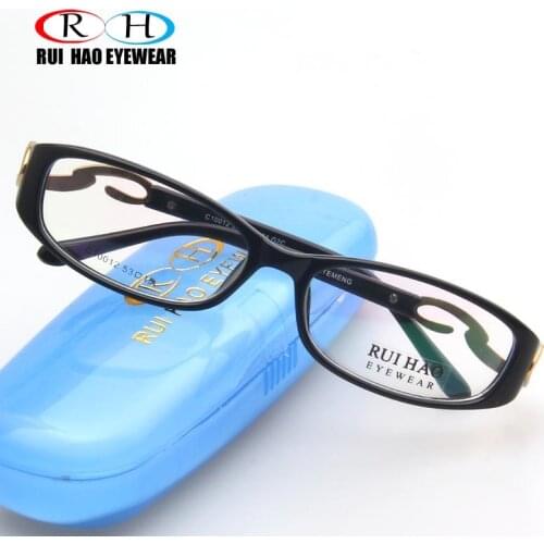 Black Eyeglasses Frame Women Glasses Frames Hight Quality TR90 Eyewear Frame Matel Temple Design Optical Prescription Spectacles