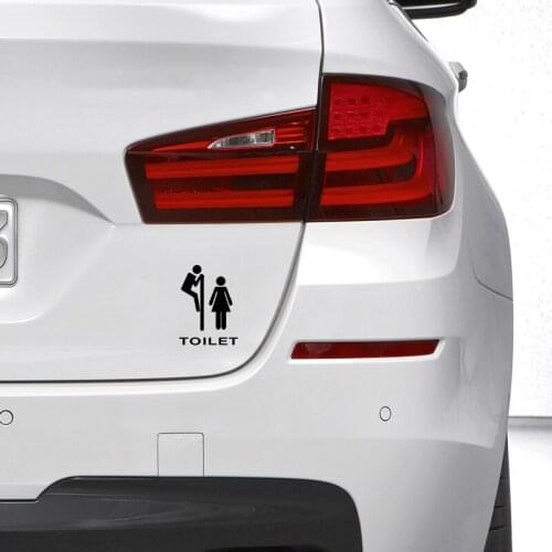 1 Pcs Car Sticker JDM Toilet Restroom Sign Funny Home Decor Car Truck Window Decal Sticker Car Styling