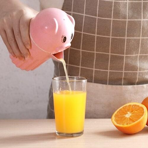 1pcs Portable Manual Citrus Juicer for Orange Lemon Fruit Squeezer Child Outdoor Potable Juicer Machine Cartoon Orange Juice Cup