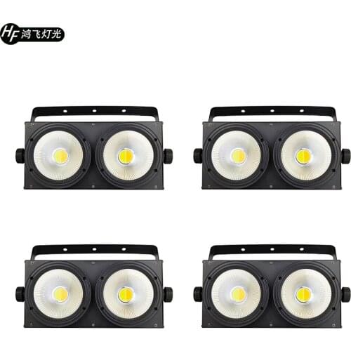4 PCS 2 Eye 200W COB Light Cool White/Warm White 2in1 2x100w Conference Film and Television Projector Floodlight